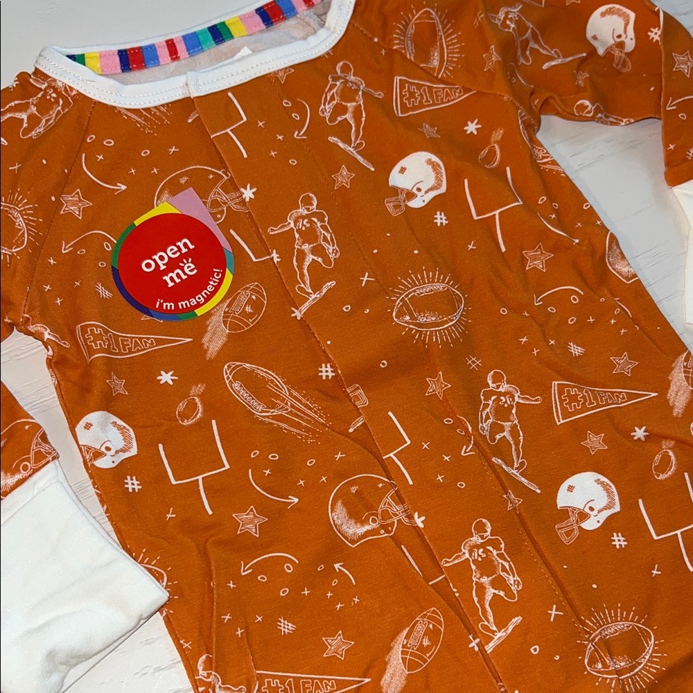 Magnetic Me Orange Game Day Convertible Coverall 0-3 months - Picture 4 of 4